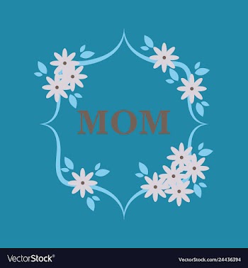 Happy mothers day calligraphy background vector image