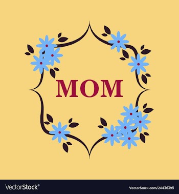 Happy mothers day calligraphy background vector image