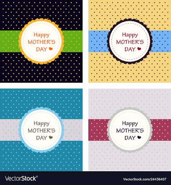 Happy mothers day calligraphy background vector image