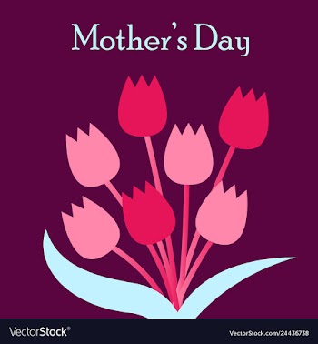 Happy mothers day calligraphy background vector image