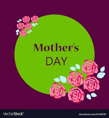 Happy mothers day calligraphy background vector image