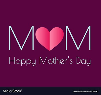 Happy mothers day calligraphy background vector image