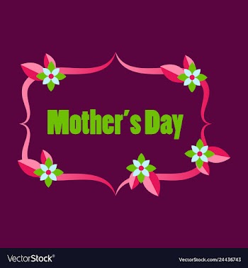 Happy mothers day calligraphy background vector image