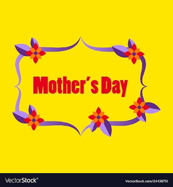 Happy mothers day calligraphy background vector image