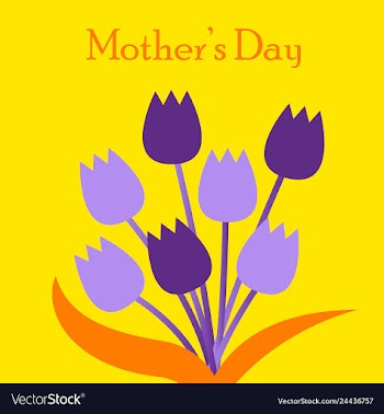 Happy mothers day calligraphy background vector image