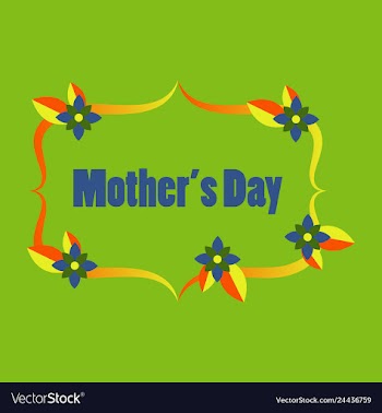 Happy mothers day calligraphy background vector image