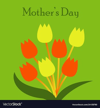 Happy mothers day calligraphy background vector image