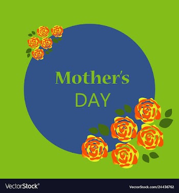 Happy mothers day calligraphy background vector image