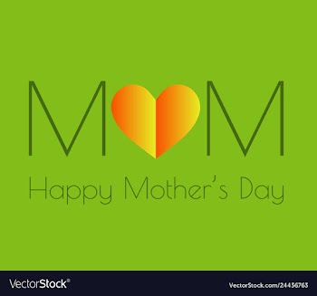 Happy mothers day calligraphy background vector image