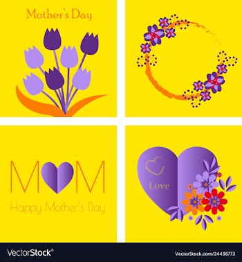 Happy mothers day calligraphy background vector image