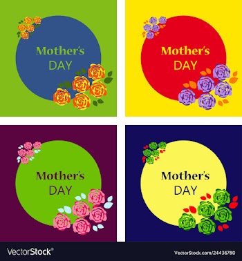 Happy mothers day calligraphy background vector image