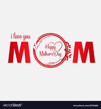 Happy mothers day calligraphy vector image