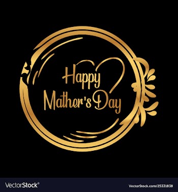 Happy mothers day calligraphy vector image