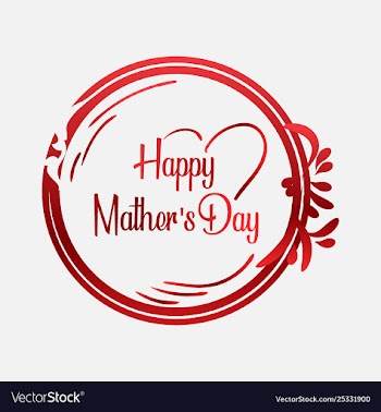 Happy mothers day calligraphy vector image
