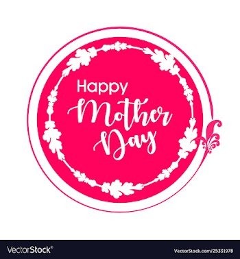 Happy mothers day calligraphy vector image