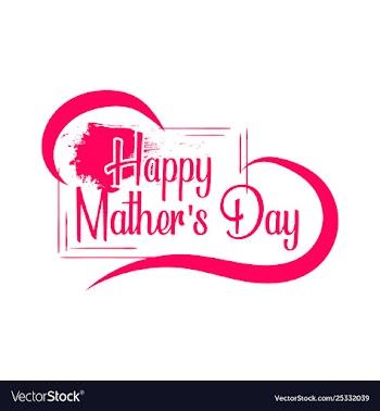 Happy mothers day calligraphy vector image