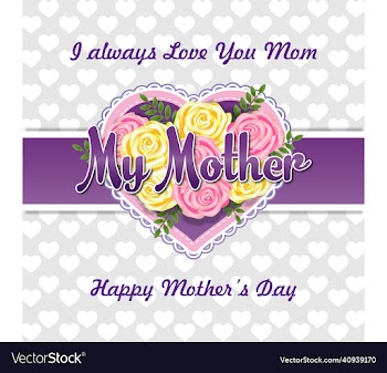 happy mothers day holiday festive with lettering