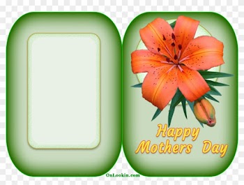 Happy Mothers Day Tiger Lily Flower - Happy Mothers Flower Cards