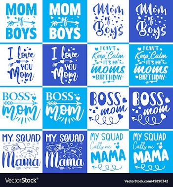 happy mothers day typographic t shirt bundle