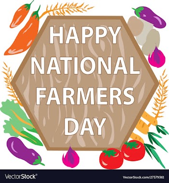 Happy national farmers day sign vector image