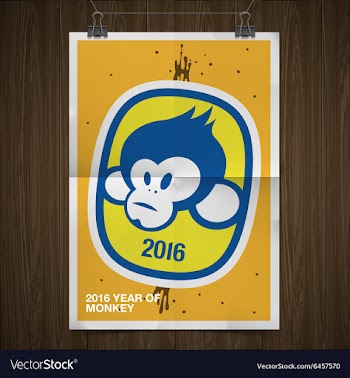  					Happy New Year 2016 Greeting Card vector image														