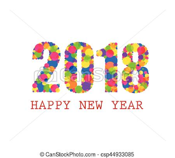 Happy new year 2018 clipart » Clipart Station