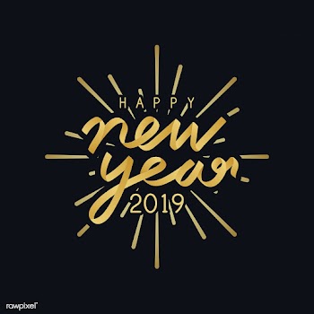 Happy new year 2019 badge vector | Free stock vector - 532829