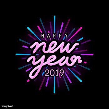 Happy new year 2019 badge vector | Free stock vector - 532841