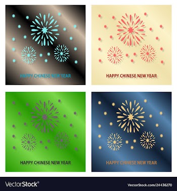 Happy new year 2019 champagne firework midnight vector image