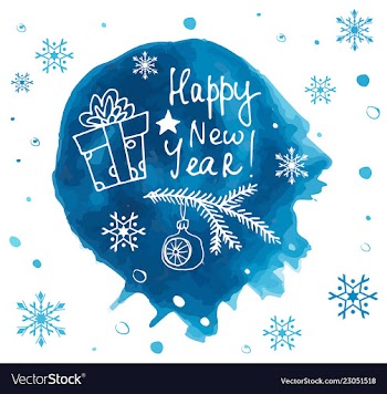 Happy new year 2019 greeting card design vector image