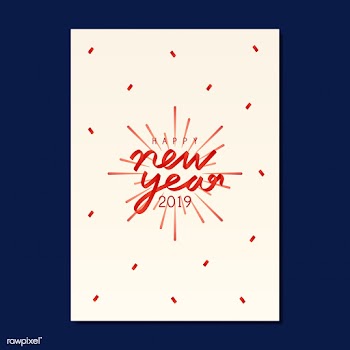 Happy new year 2019 greeting card vector | Free stock vector - 532825