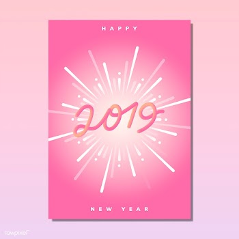 Happy new year 2019 greeting card vector | Free stock vector - 532871