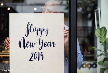 Happy new year 2019 mockup | Free stock psd mockup - 516262