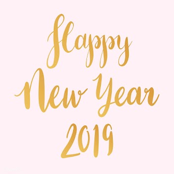 Happy New Year 2019 typography style vector | Free stock vector - 517786