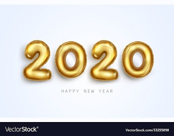 happy new year 2020 background design