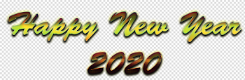 Happy New Year 2020 PNG Free Download