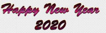 Happy New Year 2020 PNG Image Background