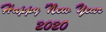 Happy New Year 2020 PNG Transparent Image