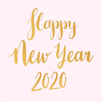 Happy New Year 2020 typography style vector | Free stock vector - 517632