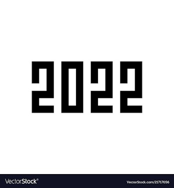 Happy new year 2022 pixel art style vector image