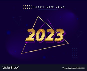 happy new year 2023 background