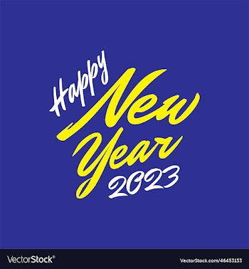 happy new year 2023 - calligraphy syle - modren