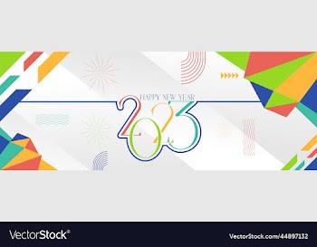 happy new year 2023 geometric abstract colorful