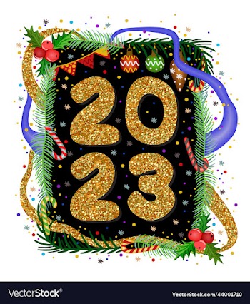 happy new year 2023 isolated