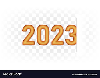 happy new year 2023 text typography design