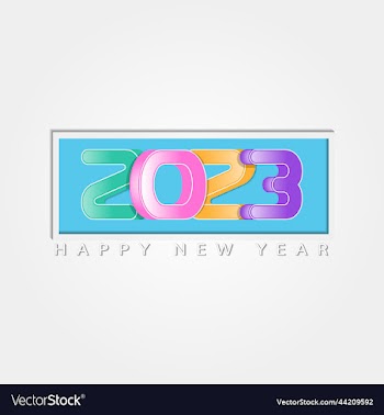 happy new year abstract full color 2023