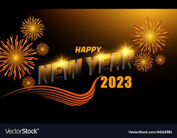 happy new year effect text