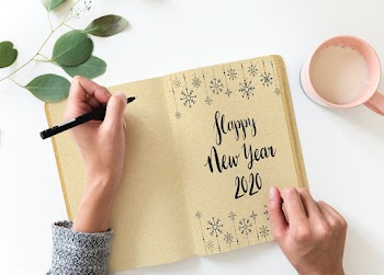 Happy new year greeting design mockup | Free stock psd mockup - 516306