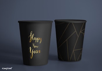 Happy new year greeting design mockup | Free stock psd mockup - 516349