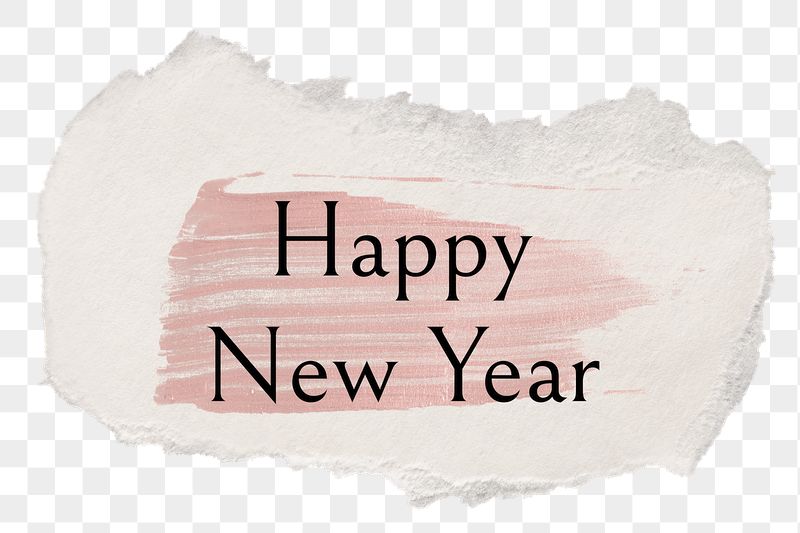 Happy new year png word | Free PNG - rawpixel